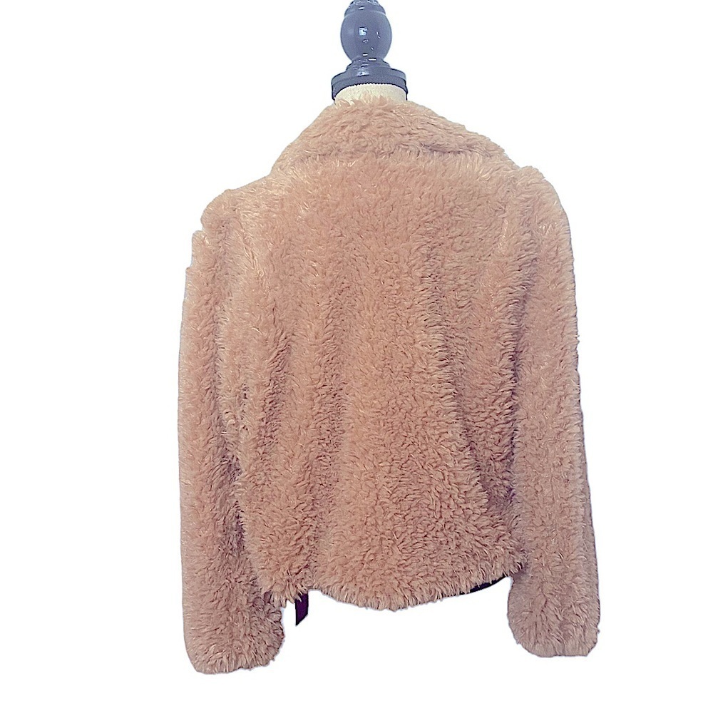 Blanknyc Faux Fur Teddy Jacket In Sahara Sz M Champagne & Oj — image 3 of 8